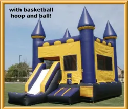 Purple Combo Bounce House w/ Slide