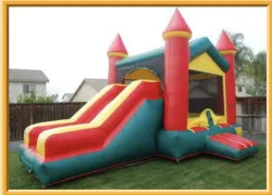 Red/Green Combo Bounce House w/ Slide